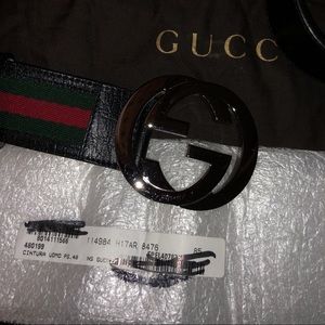 GUCCI INTERLOCKING G WEB BELT (SOLD)